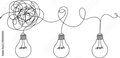 From Chaos to Clarity The Journey of an Idea with Lightbulbs