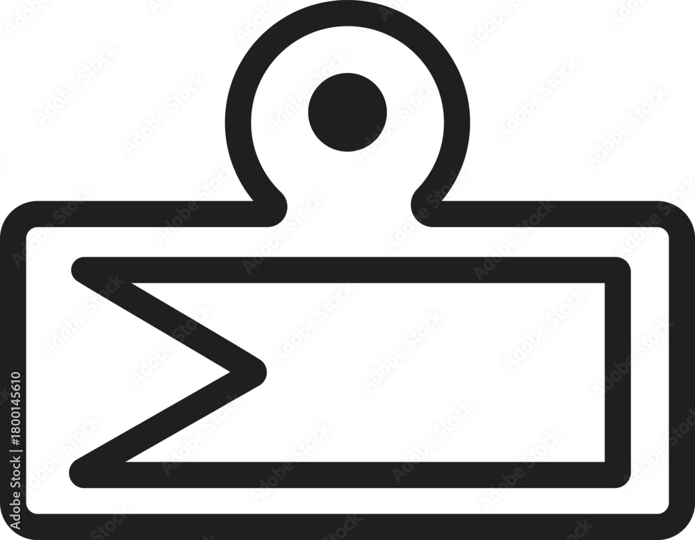 Obraz premium Cutting Board Outline Vector Icon