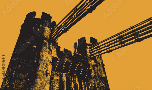 Fortress and suspension bridge chains