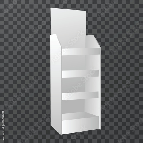 white display rack end gondola type