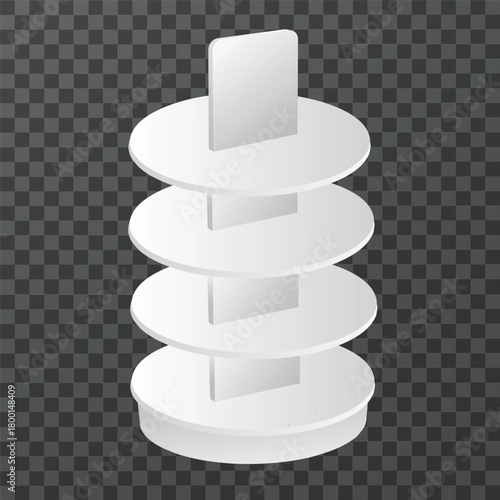 circular floor display shelves for placing shelves in the middle of retail stores