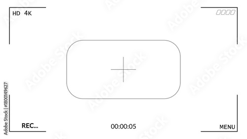 Camera recording screen viewfinder display interface