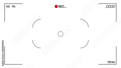 Camera recording screen viewfinder display interface