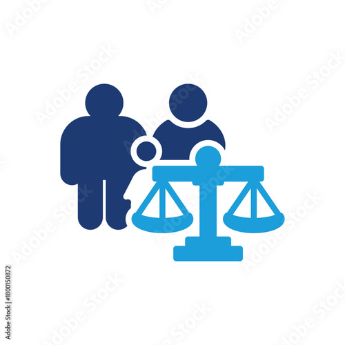Child Custody or Alimony colored icon vector design good for web or mobile app