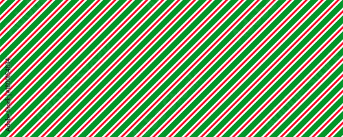Christmas seamless striped candy cane pattern, winter holiday present wrapping paper, Xmas gift decoration repeating backdrop, red and green diagonal lines wrapping paper background