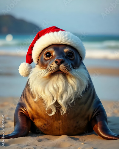 Foca Papá Noel.