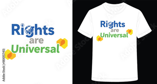 Promoting Human Rights through Design A Stylish T Shirt with a Powerful Message of Universal Rights and Equality