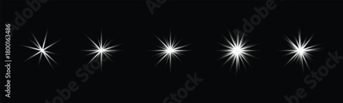 white starburst light flares. sun rays. Sun ray glow abstract shine light effect starburst beam sunshine glowing isolated