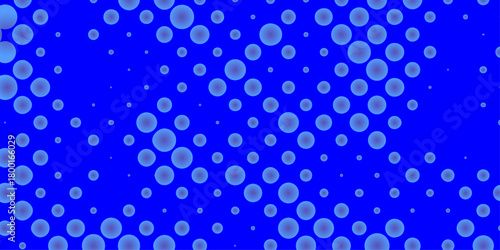 Seamless halftone gradient dot pattern for artistic modern blue background, abstract halftone dots textured with dynamic blue background round effect for modern artwork design.
