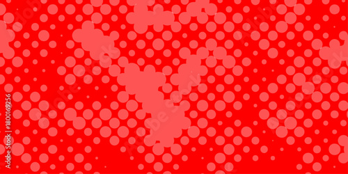 Modern and trendy abstract smooth color design minimal red and white halftone gradient vector with dotted texture background, halftone patterns creating textured design for dynamic red background. 