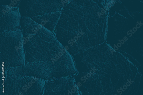 Distressed Blue Leather Background Texture.