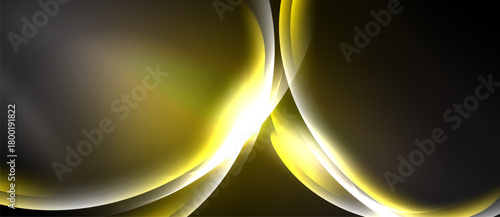 Abstract golden curves, dark background. Smooth shapes create dynamic visual flow, elegant design. Light reflects, shadows define form.
