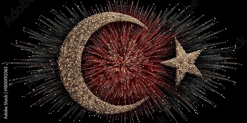 Fireworks Illuminate the Night Sky in Celebration of Turkeys National Holiday