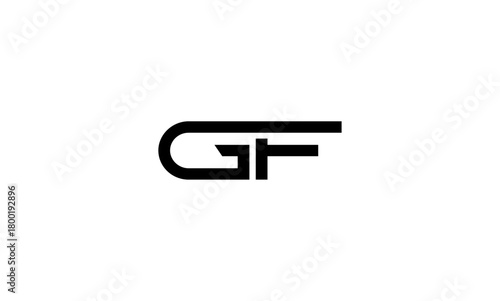 GF initial letters, monogram logo