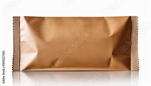 Wallpaper Mural Empty Kraft Paper Pouch With Zip Lock Isolated Product Mockup Torontodigital.ca