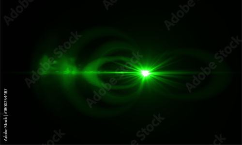 Explore green light effects and lens flare stock photos for creative design projects today