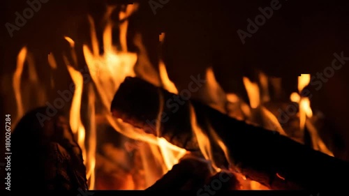Mesmerizing Fireplace Flames Dance with Warmth and Cozy Ambiance