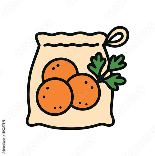 Cute doodle zero contain food storage collection flat vector illustration bold handdrawn outlines bright solid fills isolated on white clean white space sticker style minimal detail cotton