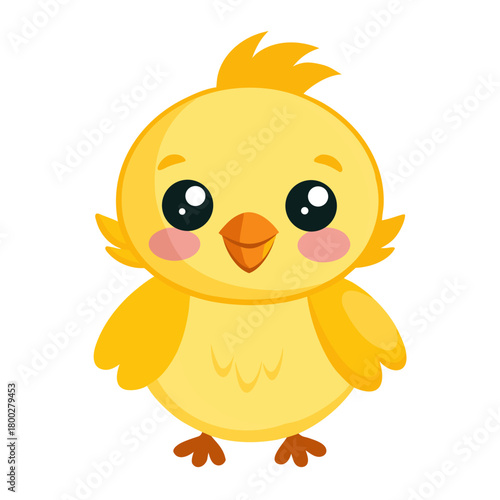 Cute cartoon baby chick vector illustration Vector