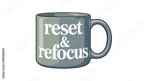 An inspirational coffee mug for a fresh start.