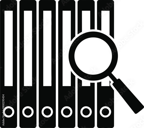 File Folders Search and Organization Icon
