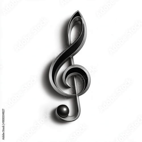 Musica. Violino disegnato a matita.