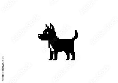 Stylized wolf silhouette in blue, representing wildlife and nature
