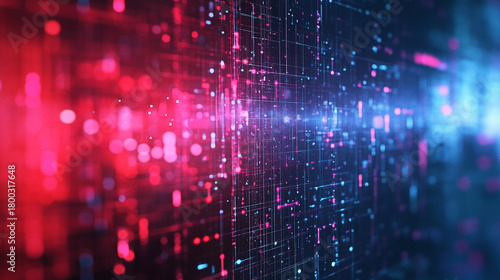 Wallpaper Mural Clean abstract technology background with soft geometric shapes and glowing elements, offering modern futuristic atmosphere and ample copy space for text or design placement. Torontodigital.ca