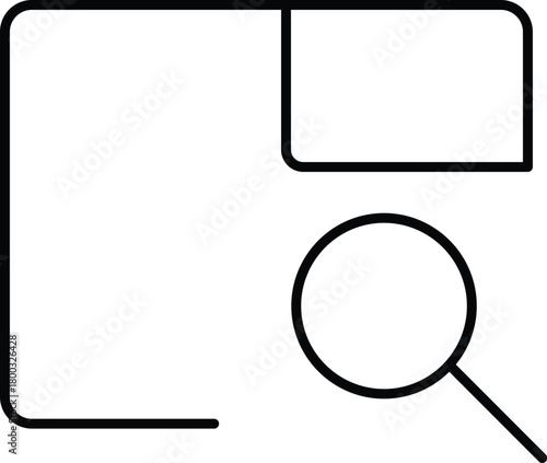 Folder icon with a magnifying glass