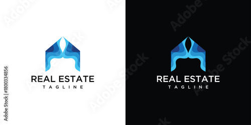House logo vector icon illustration. House logo design template elements.
