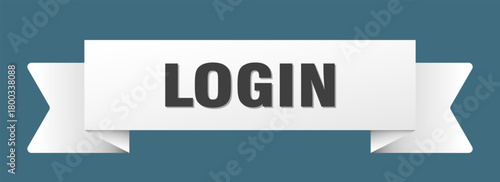 Free Download login ribbon isolated on transparent background. login ribbon - GFXLoad