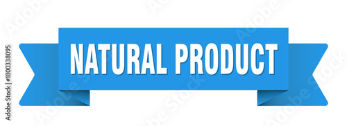 natural product ribbon isolated on transparent background. natural product ribbon