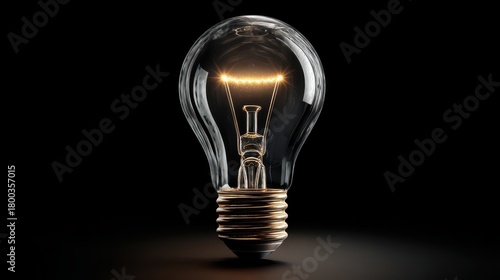 Clear glass light bulb with...