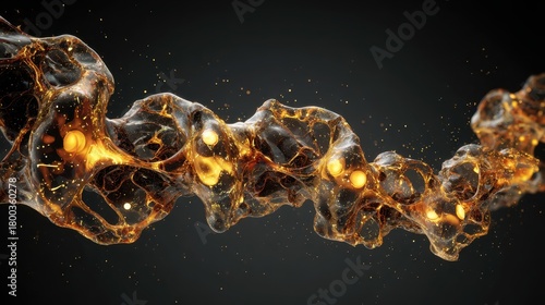 Abstract organic structure ...