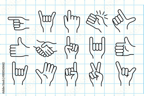 Hand gestures collection