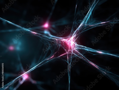 Intricate network of neuron...