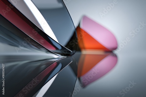 Sleek and reflective surfac...
