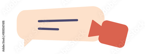 Video message mobile app button