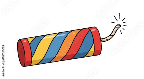 Colorful party popper sprays confetti in a festive celebration moment.