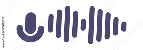 Voice message recording symbol design