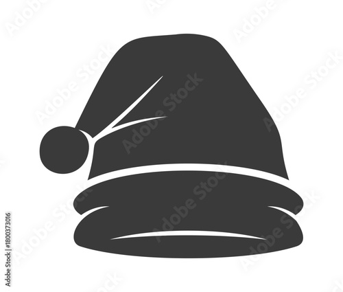 Santa hat silhouette Xmas headdress