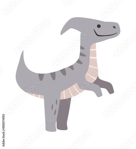 Cute charming prehistoric dinosaur character