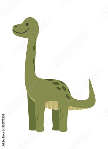 Cute brachiosaurus wild jurassic character