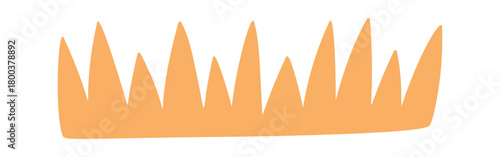 Dried grass natural design element