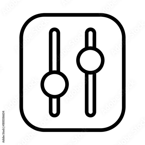 adjustment icon representing tuning and system configuration