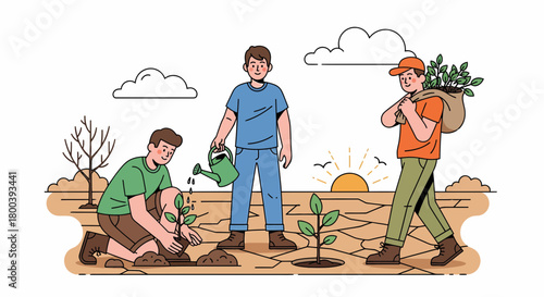 Reclaiming The Desert Friends United In Reforestation Initiative