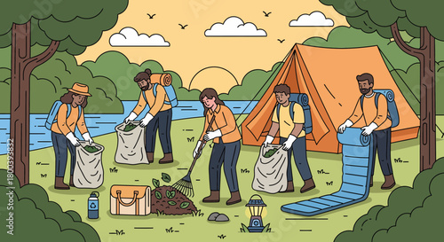 Teamwork Makes Dream Work In Nature Clean Up Adventure