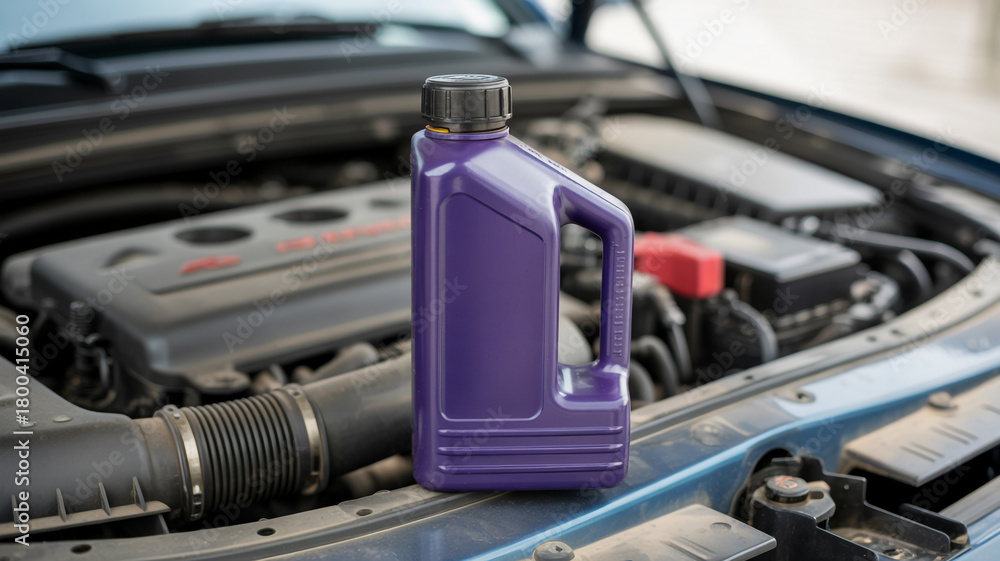 © shadab - Protect your engine with fresh purple motor oil for peak performance and longevity in your car or truck, ensuring smooth operation every time
