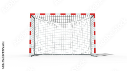 cage de but de handball vue de face - rendu 3D sur fond transparent