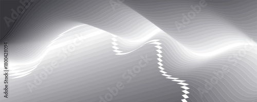 Gray abstract vector shape